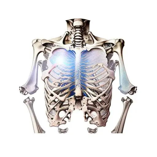 Skeleton With Exploding Chest