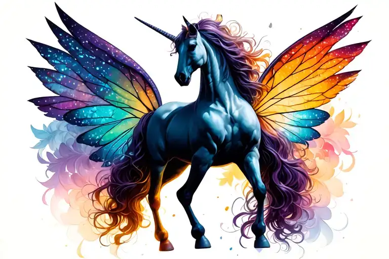 Unicorn And Fairy Wings
