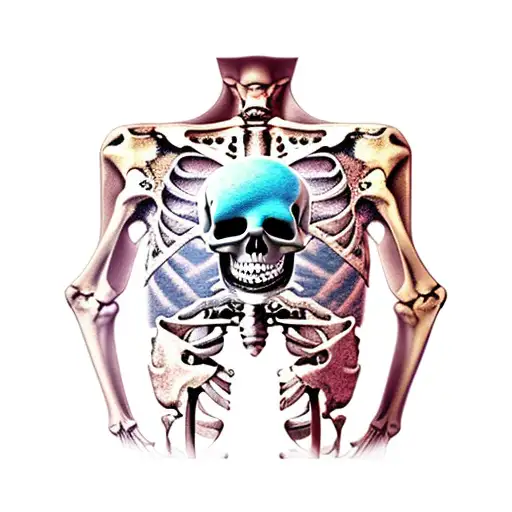 Skeleton With Exploding Chest