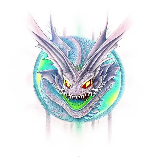 Dragon Wrapping Around Collar Bone