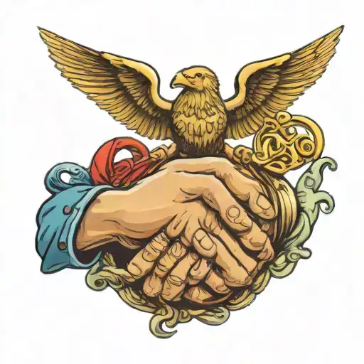 Marine Corps Emblem Semper Fi Dad Holding Hands