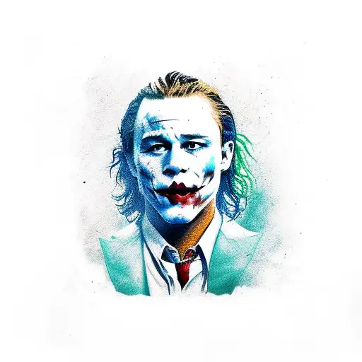Heath Ledger Joker Margot Robbie Harley Quinn