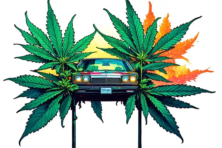 Weed Time Roads Lights Money Tree