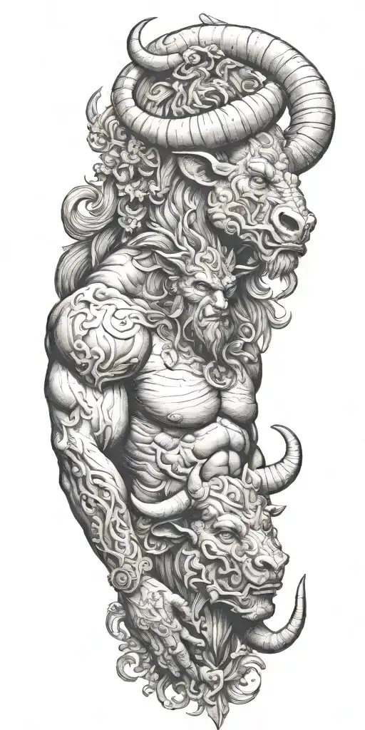 Remove The Minotaur On The Bottom Of The Image