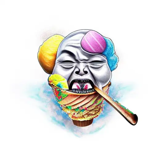 Samurai Eating Icecream