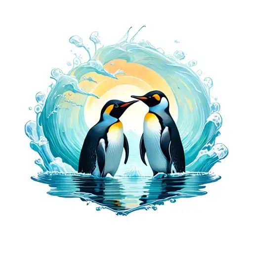 Water And Penguins