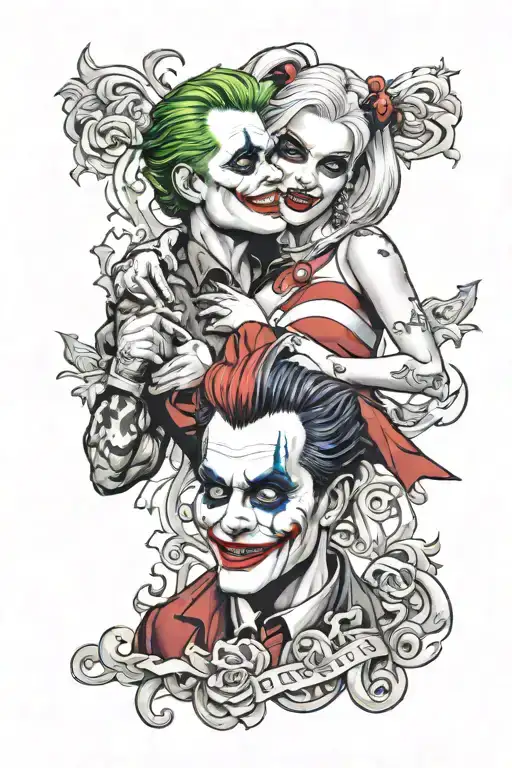 Harley Quinn & Joker Engaged In An Epic