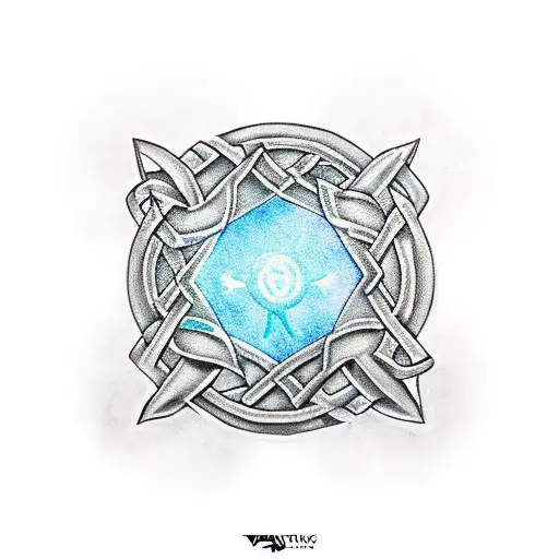 Magic The Gathering Mana Encased In A Celtic Knott Band