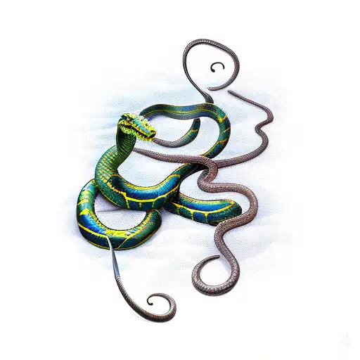 Snake Wrapped Around Sword Sword