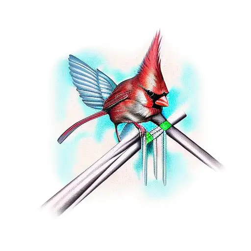 Cardinal With Liver Cancer Ribbon