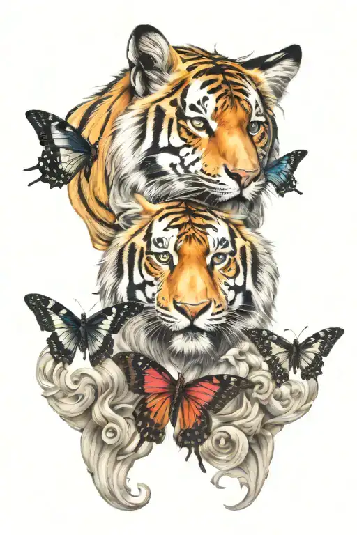 Butterfly Wolf Dolphin Albino Tiger