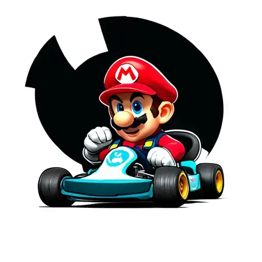 Mario Kart Driver On A Wii Remote