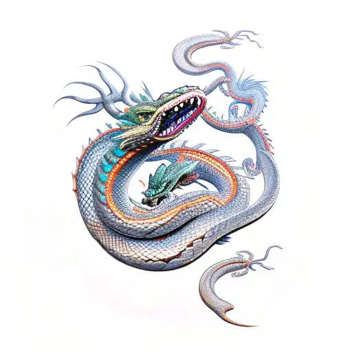 Snake With Dragon Head