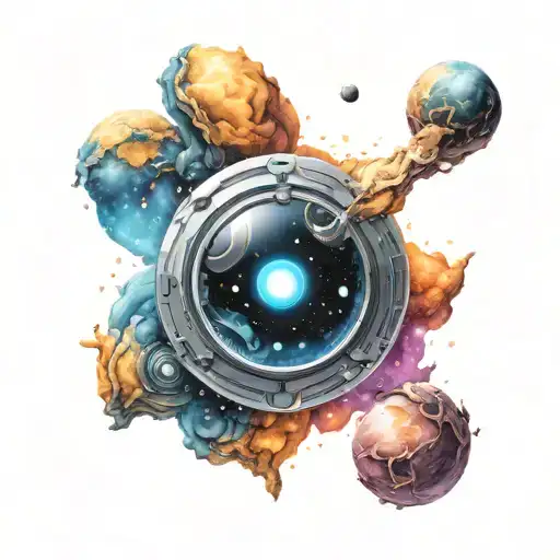 A Semicolon In Space Style