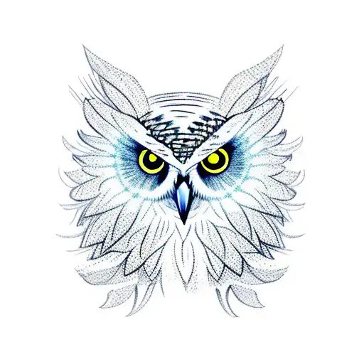 A Majestic Owl Flying Through A Horseshoe