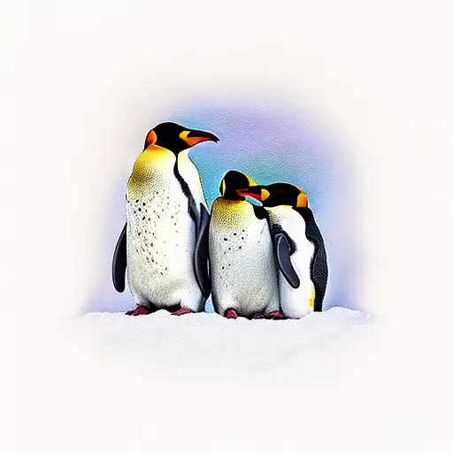 Emperor Penguin Family