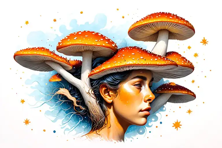 Dunno With A Mushroom On The Head In Space