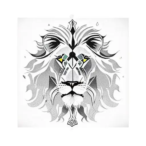 A Lion Coming Out Of Iran's Map