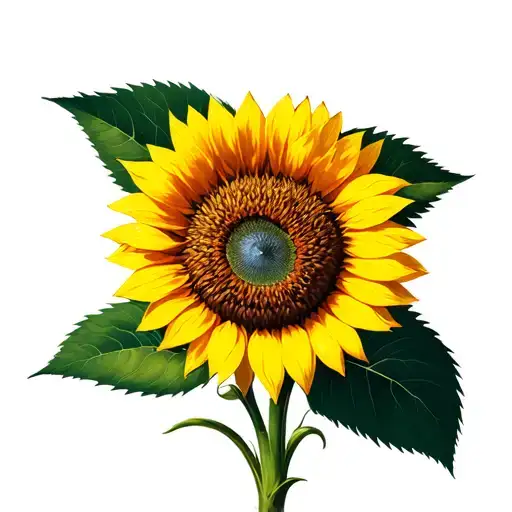 Sunflower Growing To Represent Someone Who Has Died