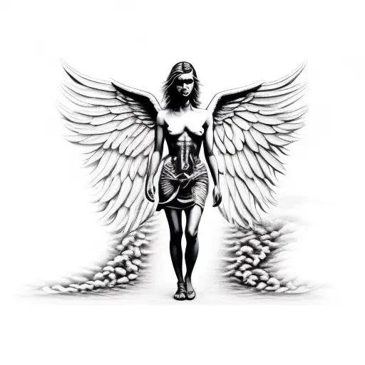 Angel Rising From Hell