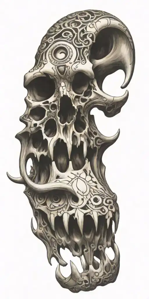Kaleidescope Bull Skull