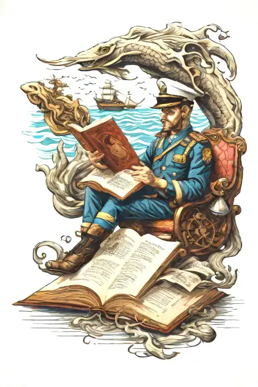 Marine Reading A Book