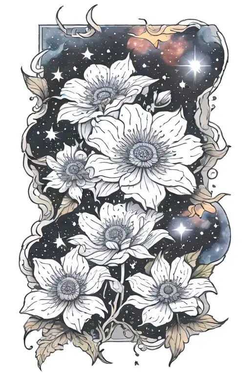 Anemone And Stars In Heaven