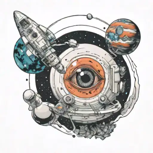 A Semicolon In Space Style