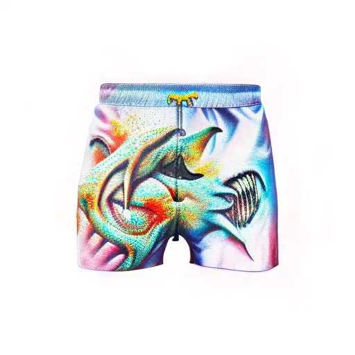 Demon Wearing Swing Trunks