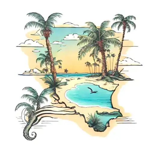 Florida Beaches Mixed With Arizona Deserts With Alligators