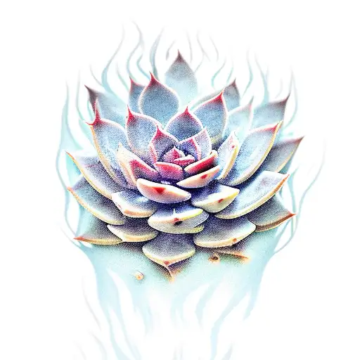 Succulent Watered With Fire