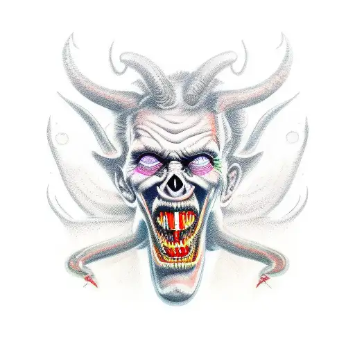 Devil Playing Electric Guitar