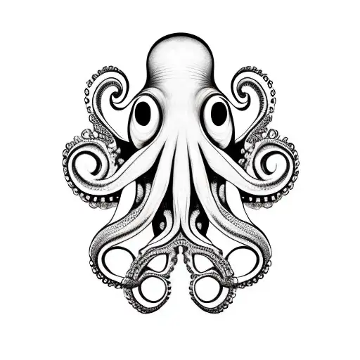 Weird Hippy Octopus Simplistic