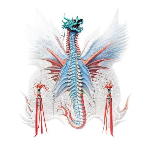 Red Dragon Alongside Ribs Men