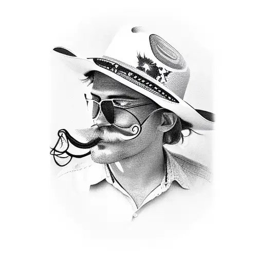 Cowboy Hat Mustache