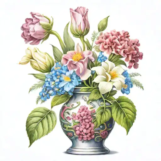 January February September October December Birth Flower Vase