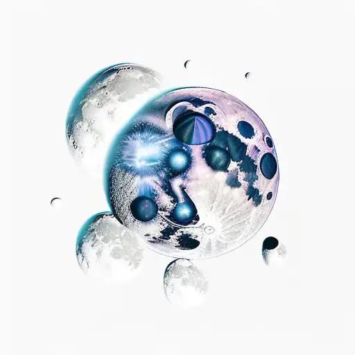 Moon Space Mountains