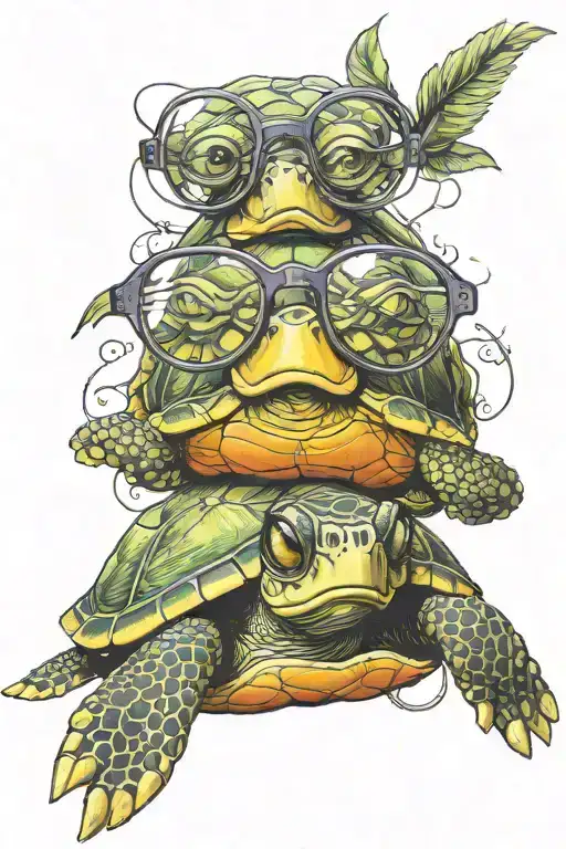 Turtle And Harry Potter Glasses