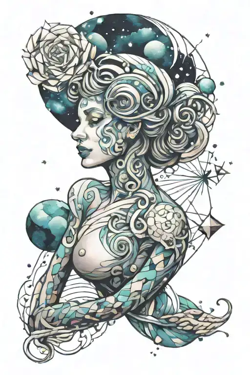 Aquarius Nebula Geometric