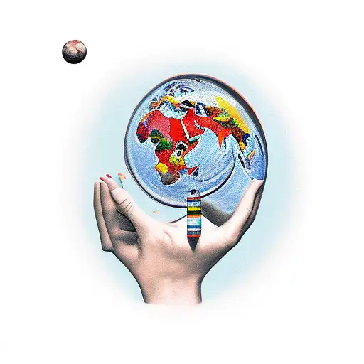 Atlas As A Woman Carrying The World