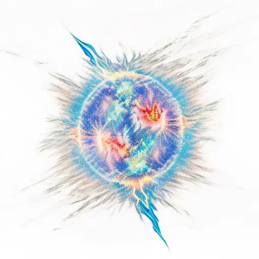 Exploding Star In Flames