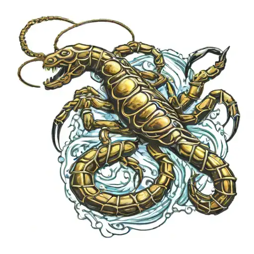 Scorpion And Water Darken Everything Add More