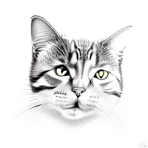 Child's Drawing Of A Cat