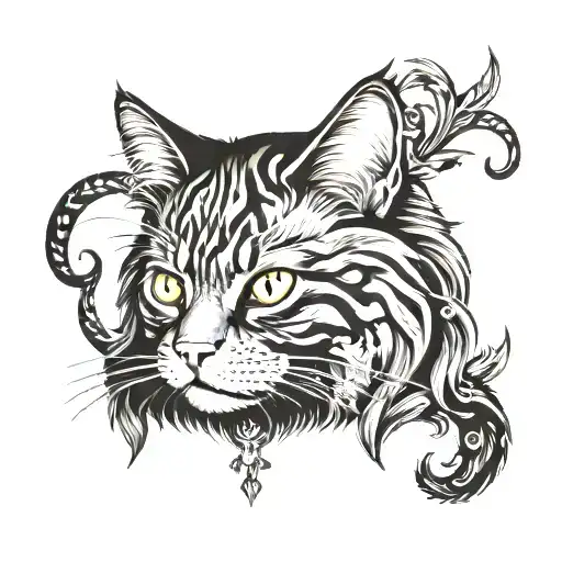 Black Norweigan Forest Cat