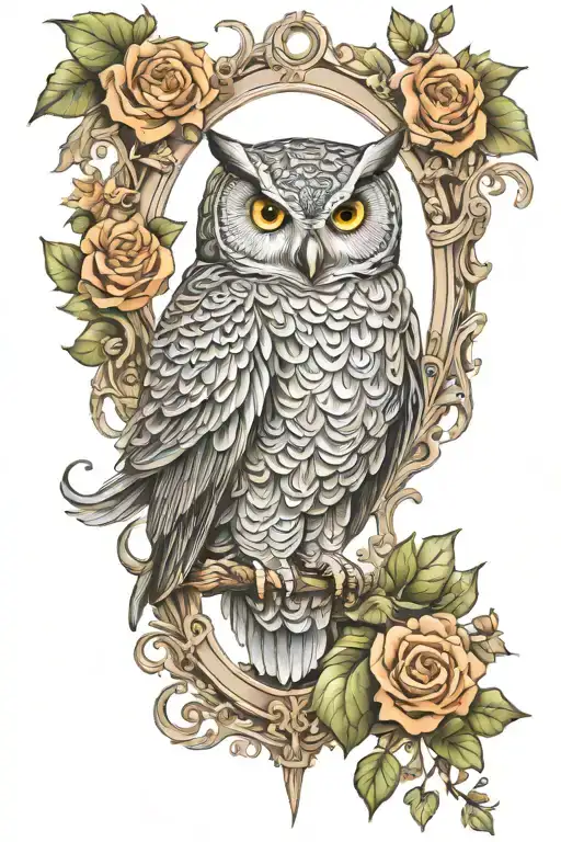 Owl And Elephant Tattoo Artist Painting