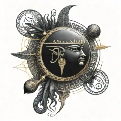 Khunsu The Egyptian God Eclipse With The Moon Phases