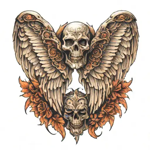 Demon And Angel Wing Attached