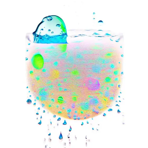 Raindrops Falling Into A Glass Of Water