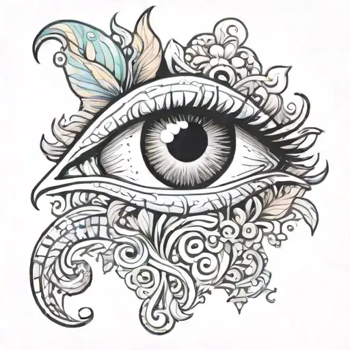 Psychedelic Tattoo With Lsd Dmt