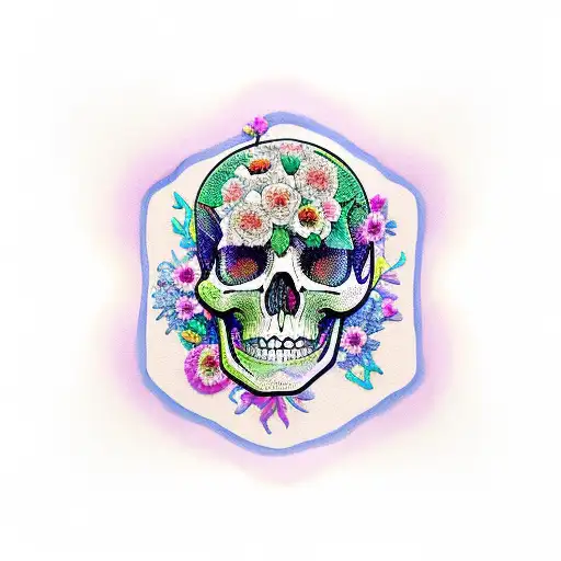 Flowery Skeleton Reading